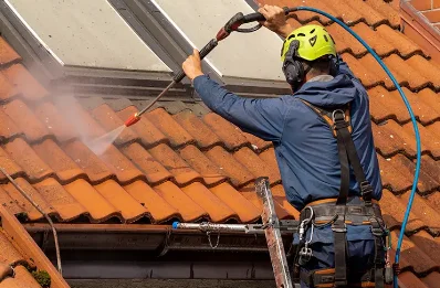 Démoussage et hydrofuge de toiture à Domesmont